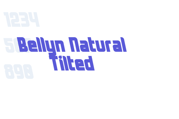 Bellyn Natural Tilted