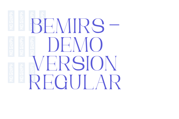 Bemirs – Demo Version Regular