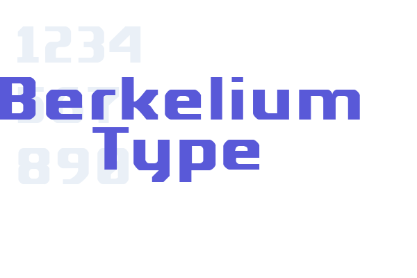 Berkelium Type