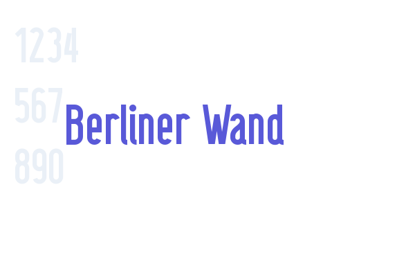 Berliner Wand font download