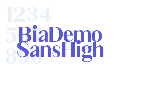 Bia Demo Sans High