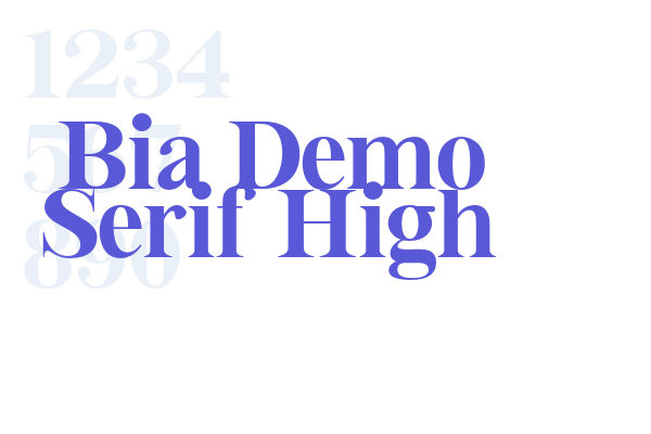 Bia Demo Serif High