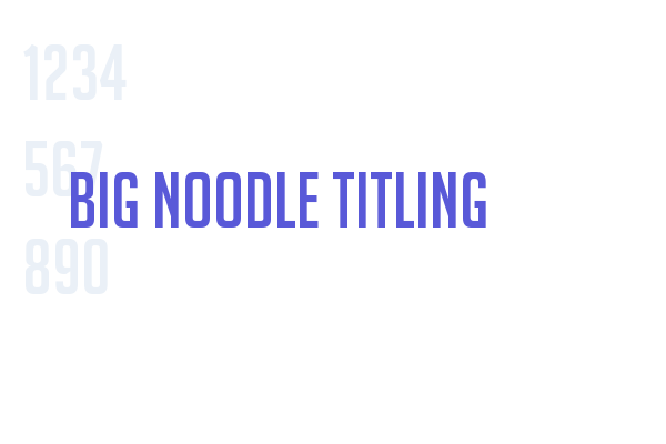 Big Noodle Titling