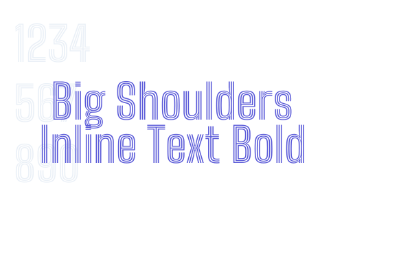 big shoulders inline text bold