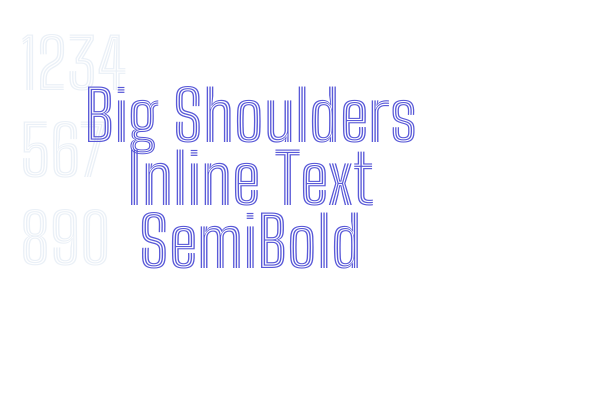 Big Shoulders Inline Text SemiBold