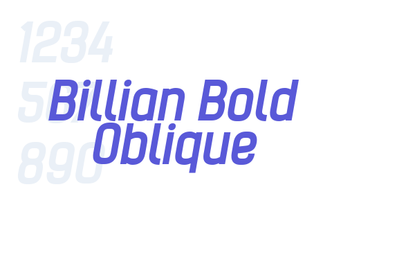 Billian Bold Oblique