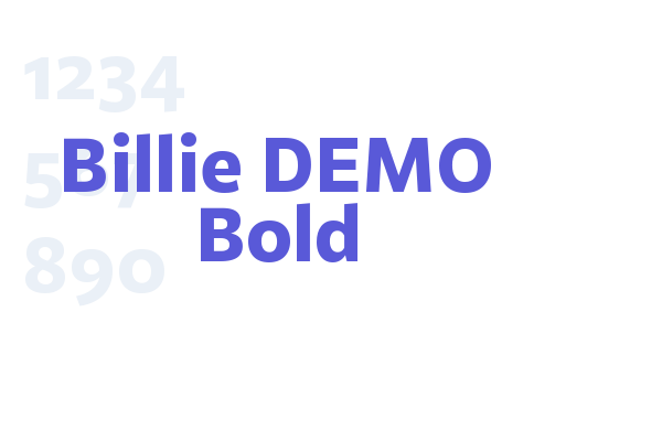 Billie DEMO Bold