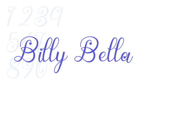 Billy Bella font download