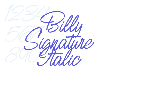 Billy Signature Italic