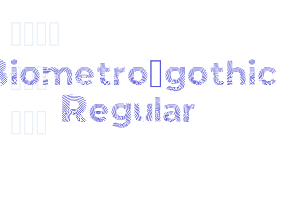 Biometro_gothic Regular