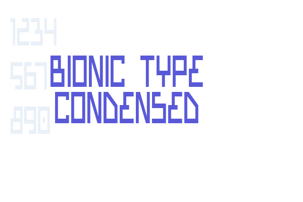 Bionic Type Condensed