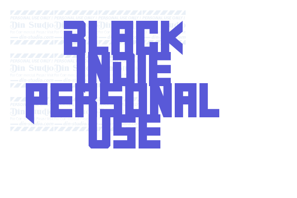 Black Indie Personal Use