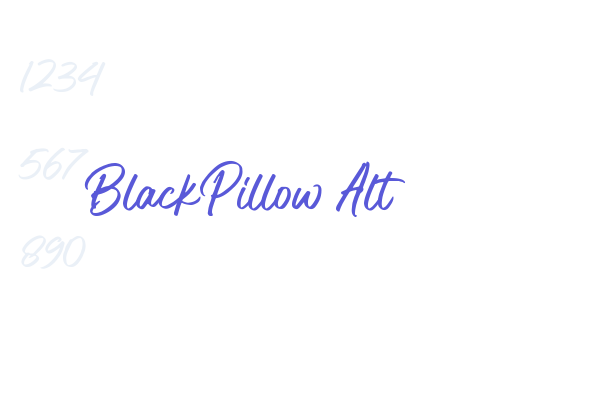 Black Pillow Alt