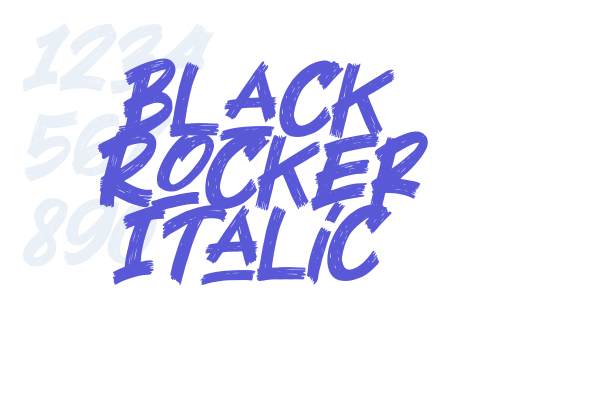 Black Rocker Italic