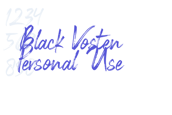 Black Vosten Personal Use