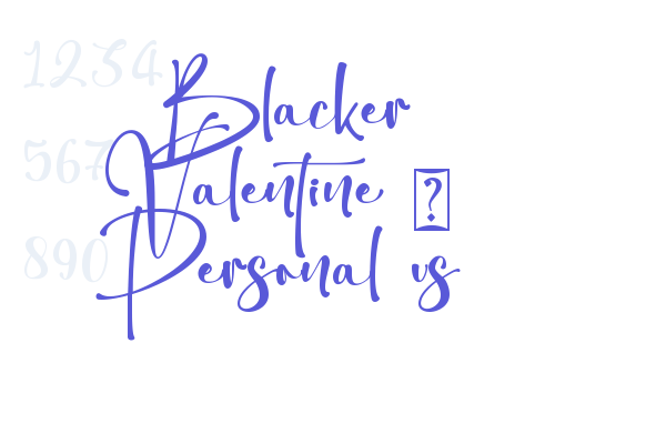 Blacker Valentine – Personal us