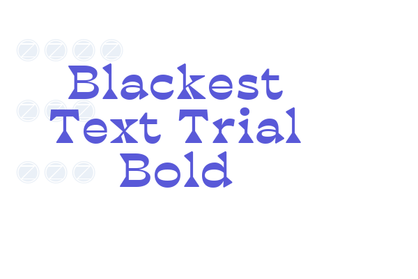 Blackest Text Trial Bold