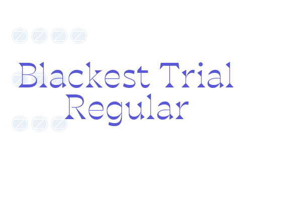 Blackest Trial Regular