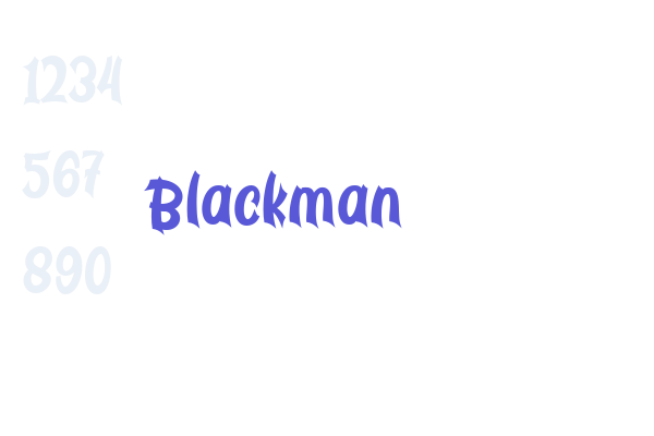 Blackman font download