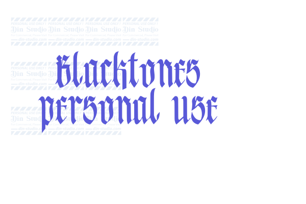 Blacktones personal use