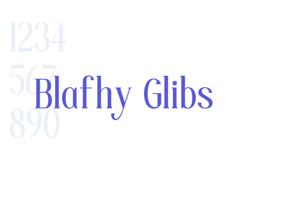 Blafhy Glibs