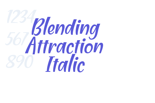 Blending Attraction Italic