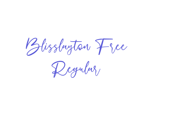 Blisslayton Free Regular