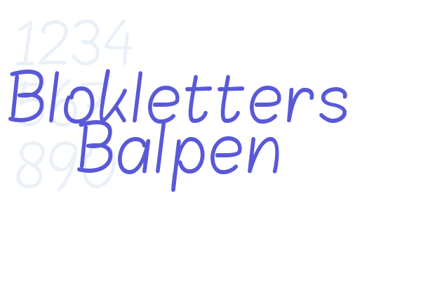 Blokletters Balpen