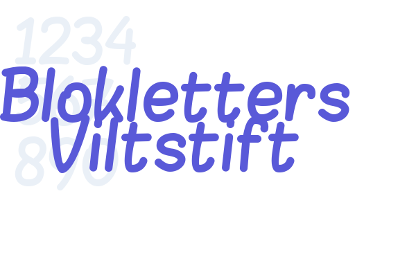 Blokletters Viltstift