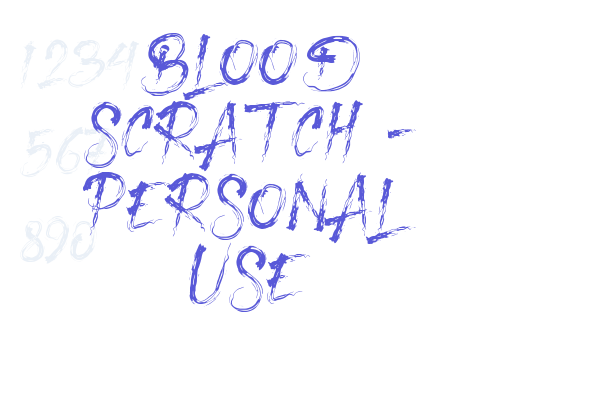 Blood Scratch – Personal Use