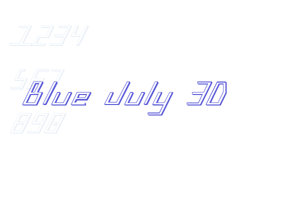 Blue July 3D