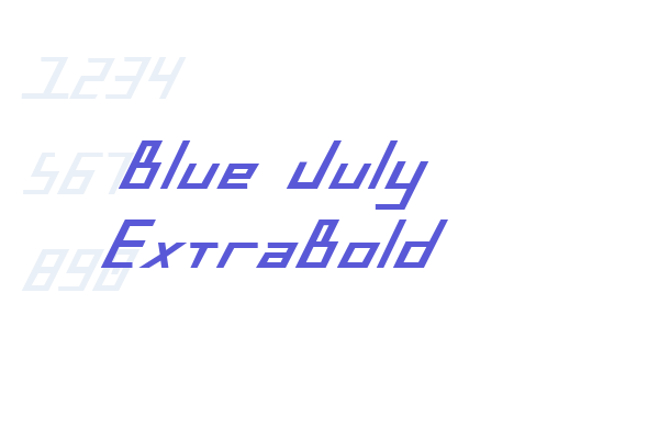 Blue July ExtraBold