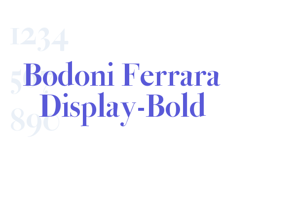 Bodoni Ferrara Display-Bold