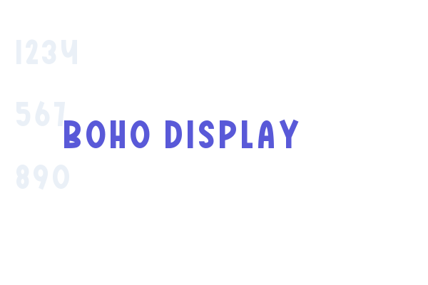 Boho Display font download