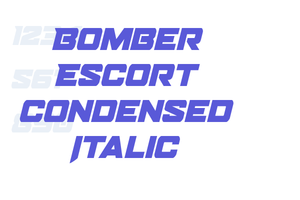 Bomber Escort Condensed Italic