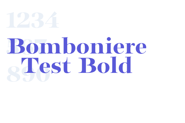 Bomboniere Test Bold