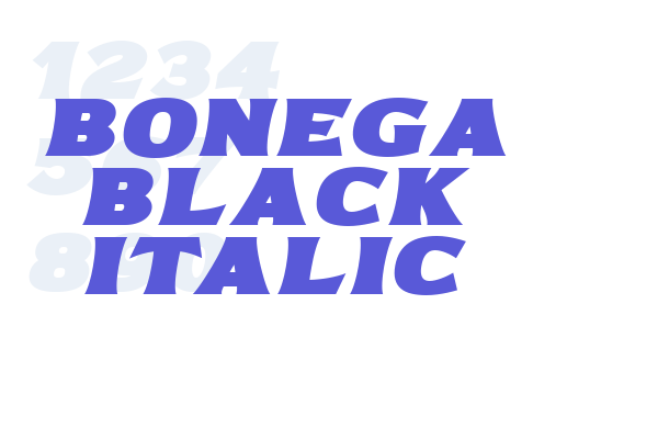 Bonega Black Italic