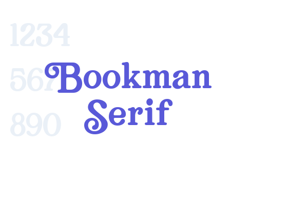 Bookman Serif