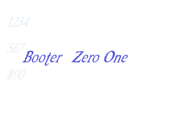 Booter – Zero One