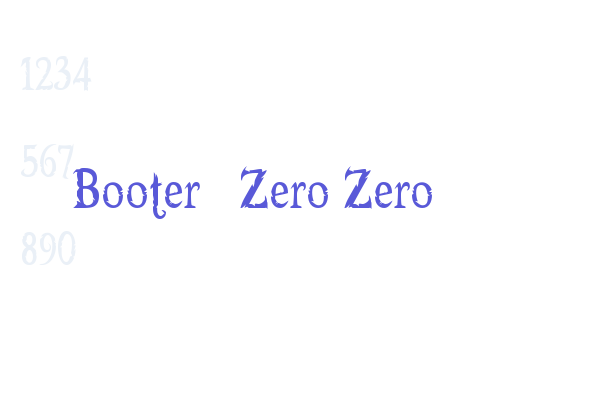 Booter – Zero Zero