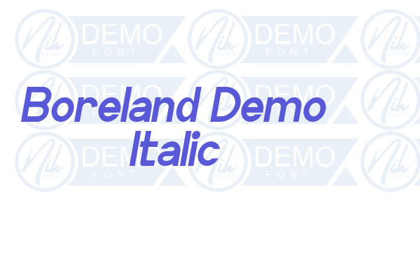 Boreland Demo Italic