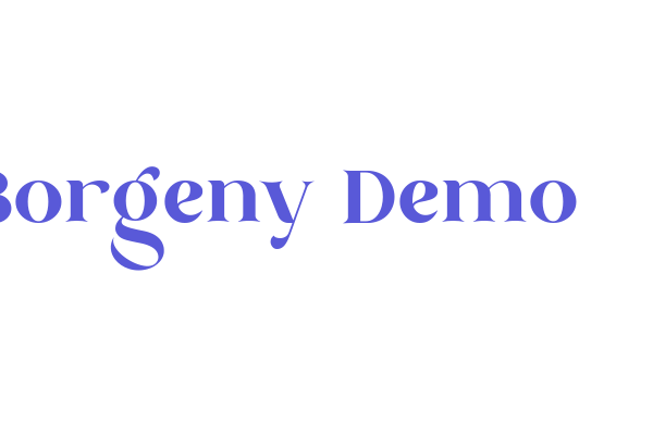 Borgeny-Demo