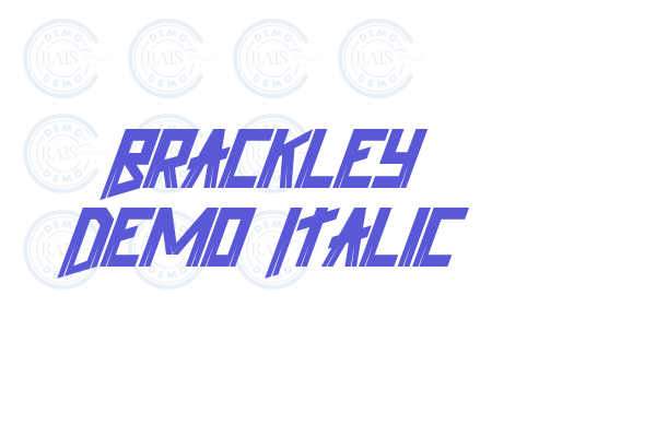 Brackley Demo Italic