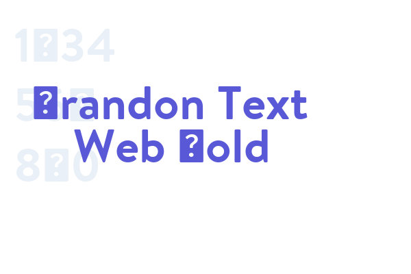 Brandon Text Web Bold