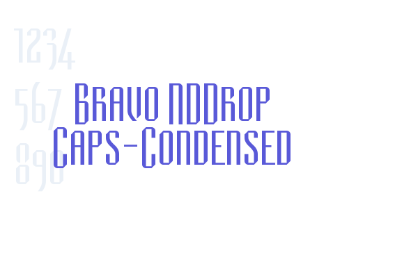 Bravo NDDrop Caps-Condensed