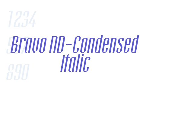 Bravo ND-Condensed Italic