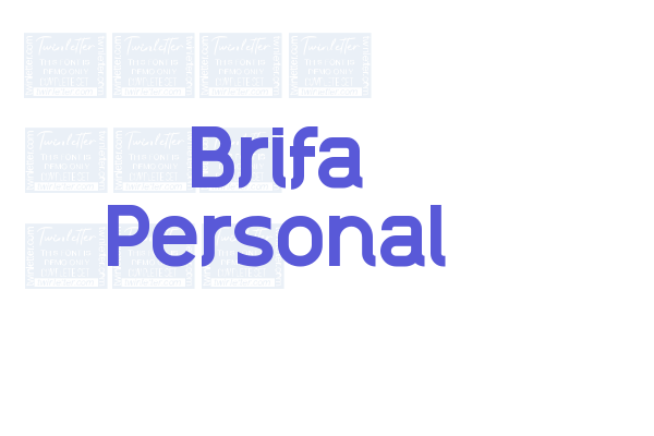 Brifa Personal font download