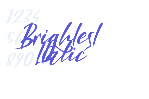 Brightest Italic