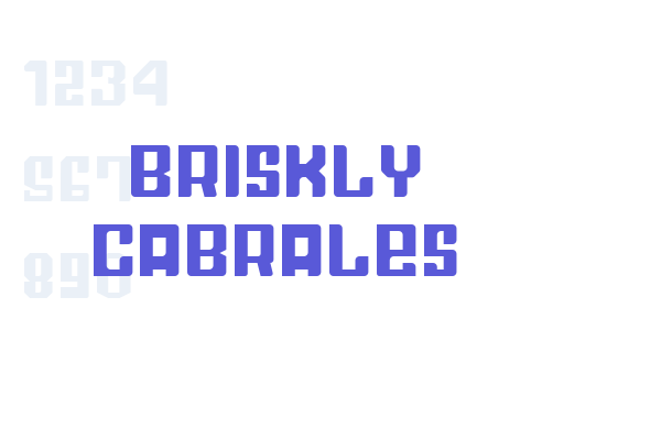 Briskly Cabrales font download