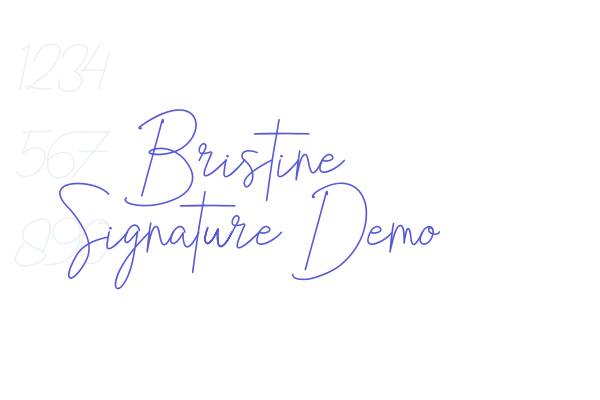 Bristine Signature Demo